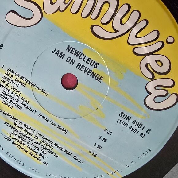 Newcleus - Jam On Revenge - Sunnyview - SUN 4901 - 12" Vinyl Record Lp - 1984 - Picture 6 of 8